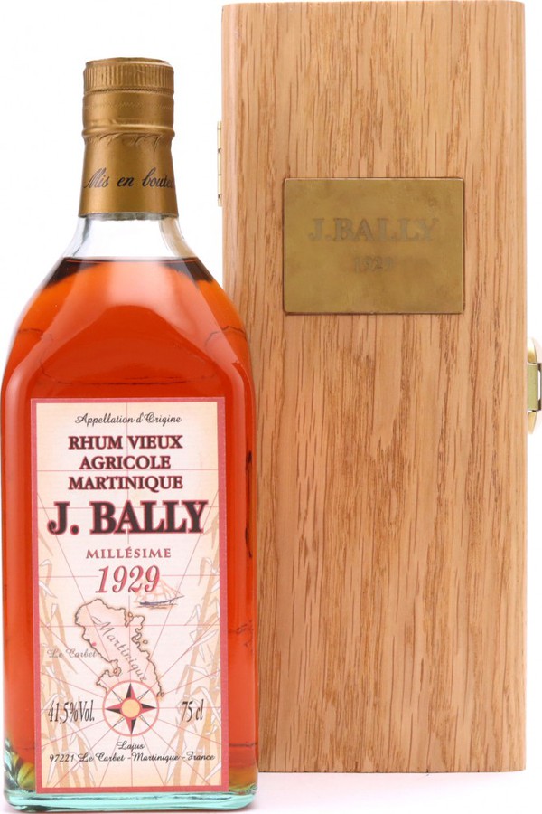 J.Bally 1929 Vieux Agricole Wooden Box 41.5% 750ml