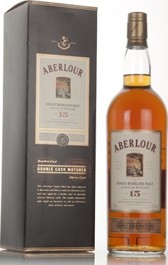 Aberlour 15yo Double Cask Matured Sherry & Bourbon casks 40% 1000ml