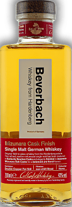 Beverbach Single Malt German Whisky Mizunara Cask Bourbon Japanese Mizunara Oak Finish 43% 700ml