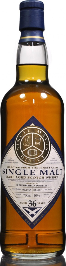 Bunnahabhain 36yo SMD Rare Aged Scotch Whisky 40% 700ml