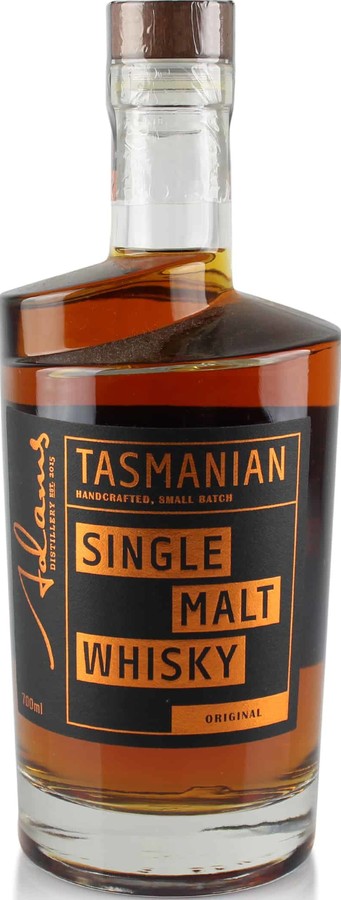 Adams Tasmanian Single Malt Whisky Original American Oak Bourbon 47.2% 700ml