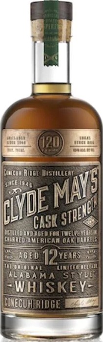 Clyde May's 12yo Cask Strength 60% 750ml