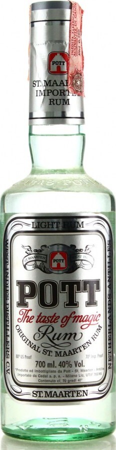 Pott Light Rum 1980s 40% 700ml