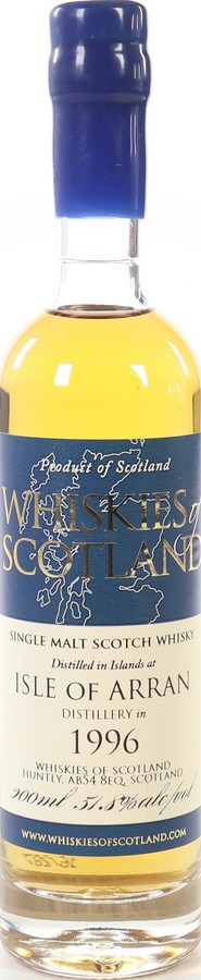 Arran 1996 SMD Whiskies of Scotland 51.8% 200ml