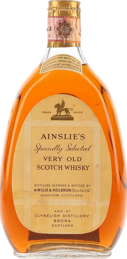 Ainslie's Specially Selected Very Old Scotch Whisky 43% 750ml