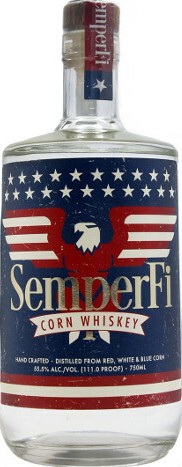 Semper Fi Corn Whisky 55.5% 750ml
