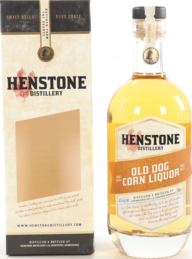 Henstone Distillery Old Corn Dog Liquor small batch american oak 41.5% 700ml