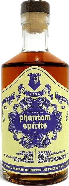 Phantom Spirits 2017 Blueberry Cheescake Panama 6yo 43% 500ml