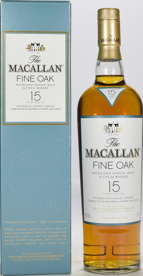 Macallan 15yo Fine Oak 43% 700ml