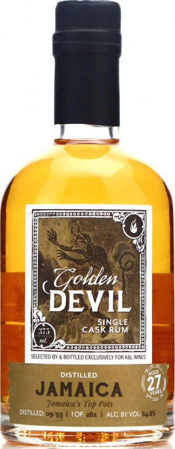 Golden Devil 1993 Jamaica K&L Wine 27yo 64.8% 375ml