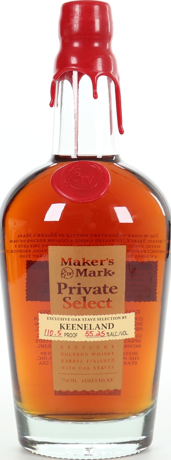 Maker's Mark Private Select Barrel Finished with Oak Staves White Oak with Oak Finishing Staves Triphammer Wines & Spirits 55.25% 750ml