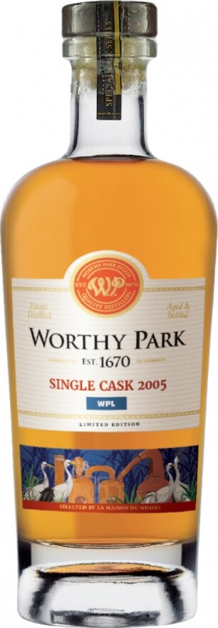 Worthy Park 2005 Jamaica WPL Single Cask LMDW Exclusive 53% 700ml