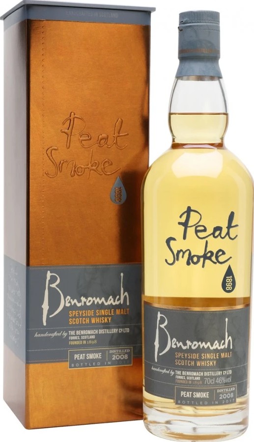 Benromach 2008 Peat Smoke 1st Fill Bourbon Barrels 46% 750ml
