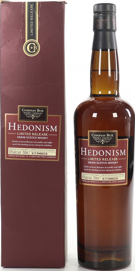 Hedonism Grain Scotch HE18MMXI CB Limited Release 43% 750ml