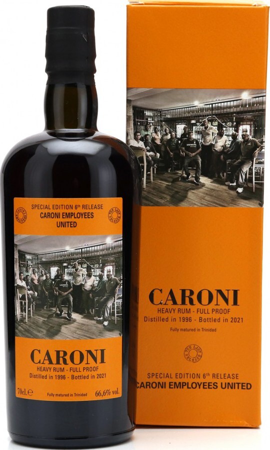 Velier Caroni 1996 Employees United Edition 6th Release 66.6% 700ml