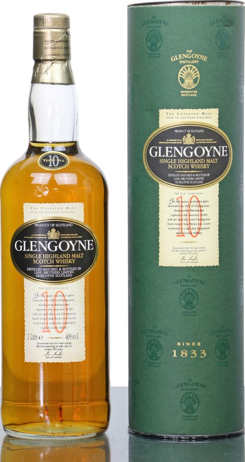 Glengoyne 10yo Red Ten Oak Cask 40% 1000ml