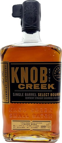 Knob Creek 2012 Single Barrel Select New charred American oak Troutdale Liquor 60% 750ml