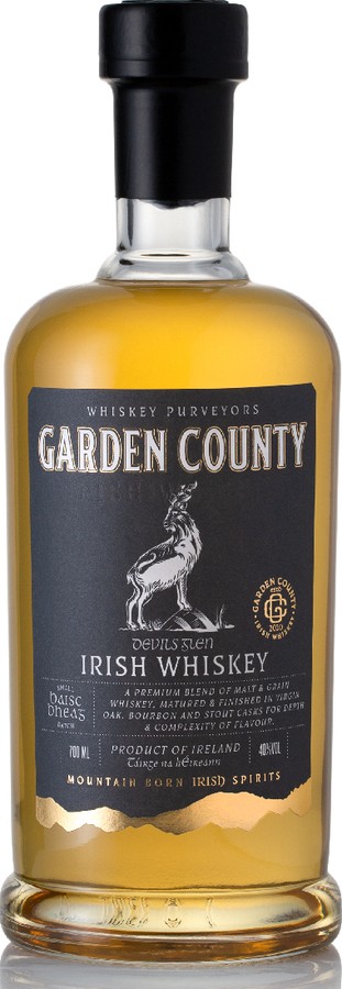 Garden County Irish Whisky Small Batch Virgin Oak Bourbon & Stout Casks 40% 700ml