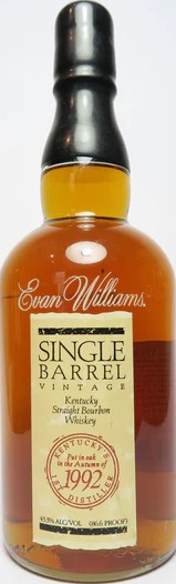 Evan Williams 1992 Single Barrel Vintage American Oak 220 43.3% 750ml