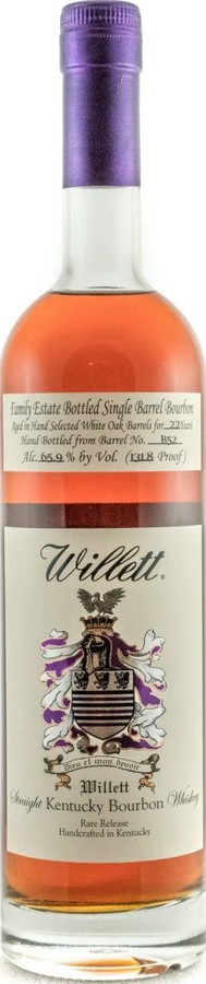 Willett 22yo Family Estate Bottled Single Barrel Bourbon New American Oak Barrel C22D Gift Shop 68.7% 750ml