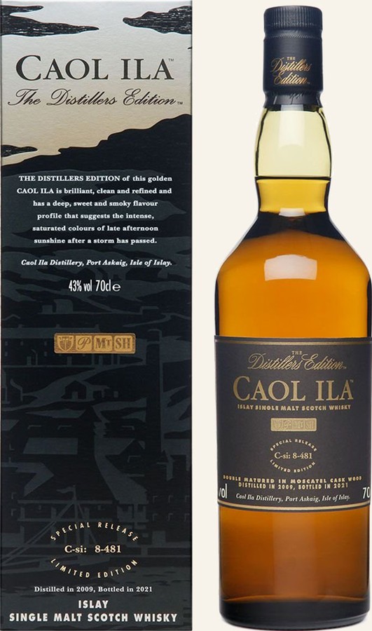 Caol Ila 2009 The Distillers Edition Double Matured in Moscatel Cask Wood 43% 700ml