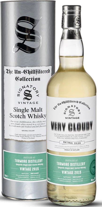 Tormore 2015 SV The Un-Chillfiltered Collection Very Cloudy Bourbon 40% 700ml