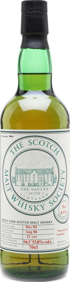 Highland Park 1984 SMWS 4.111 Winsome and warming 4.111 53.8% 700ml