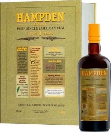 Velier Hampden Estate Pure Single Jamaican Batch #1 Giftbox With Glasses 46% 700ml