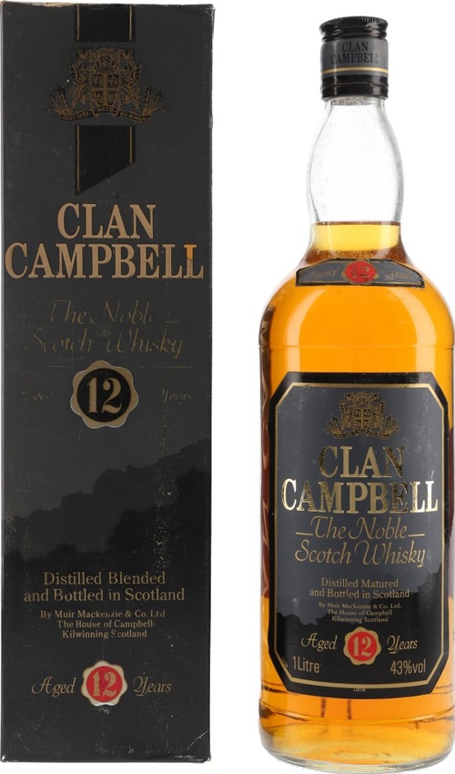 Clan Campbell Blended Scotch Whisky 43% 1000ml