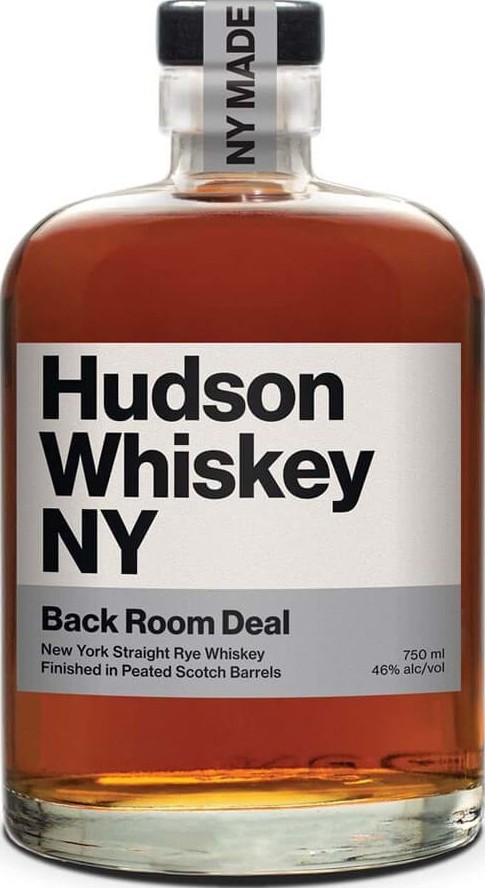 Hudson Back Room Deal Peated Scotch Barrels 46% 750ml