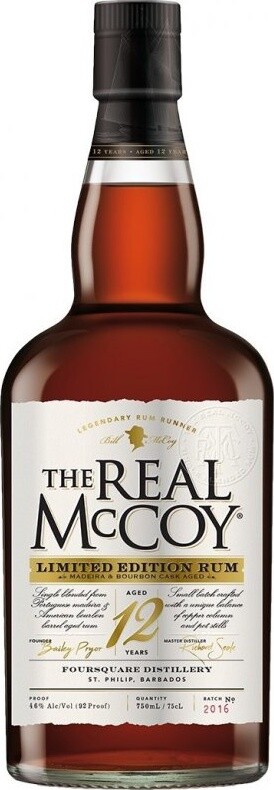 The Real McCoy Edition 2016 Madeira and Bourbon Cask Aged 12yo 46% 750ml