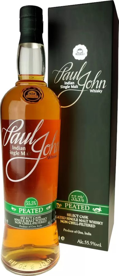 Paul John Peated Select Cask 1st Fill Ex-Bourbon Casks 55.5% 700ml
