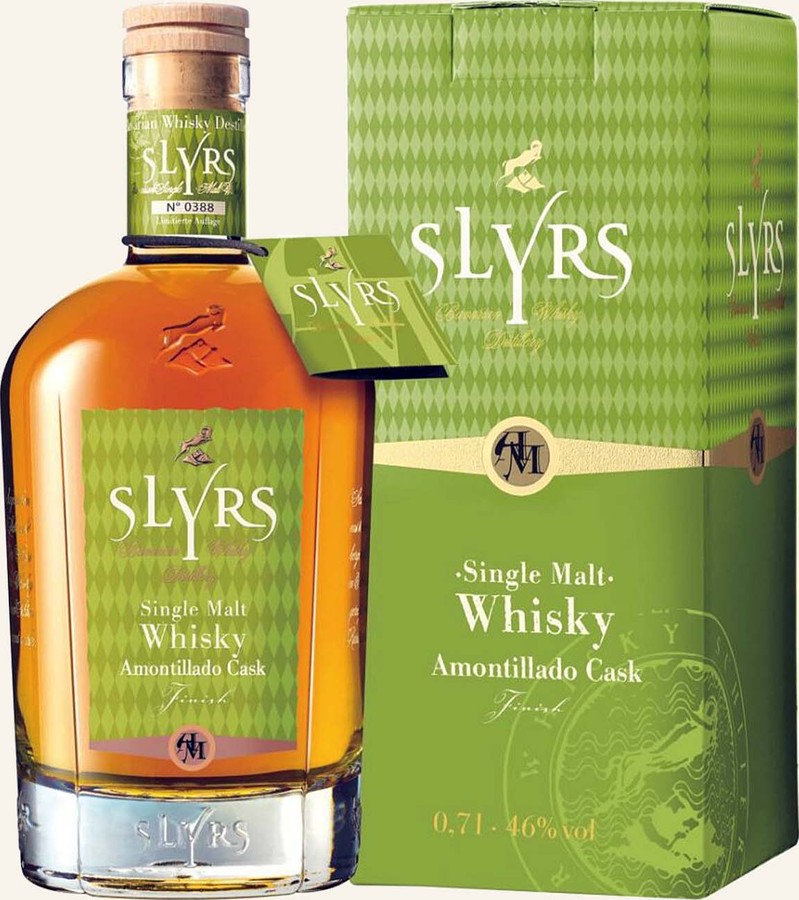 Slyrs 2015 Amontillado Cask New American Oak & Spanish Amontillado Finish 46% 700ml