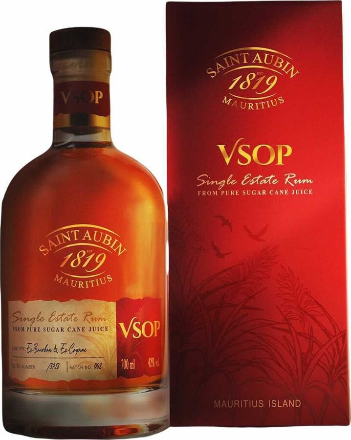 Saint Aubin VSOP Single Estate Ex-Bourbon and Ex-Cognac Barrel Batch no.1 42% 700ml