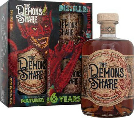The Demon's Share La Reserva del Diablo Giftbox With Glasses 6yo 40% 700ml