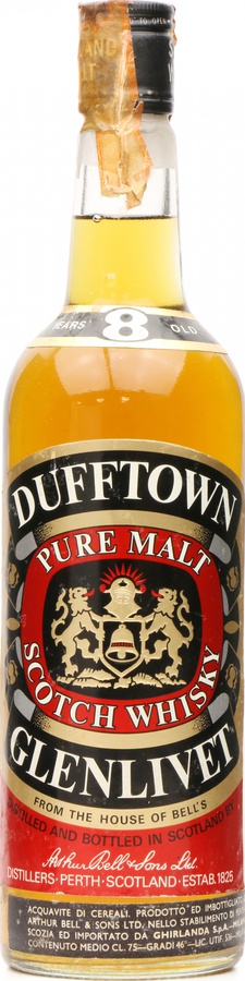 Dufftown 8yo Pure Malt Arthur Bell & Sons Helca S.P.A 46% 750ml