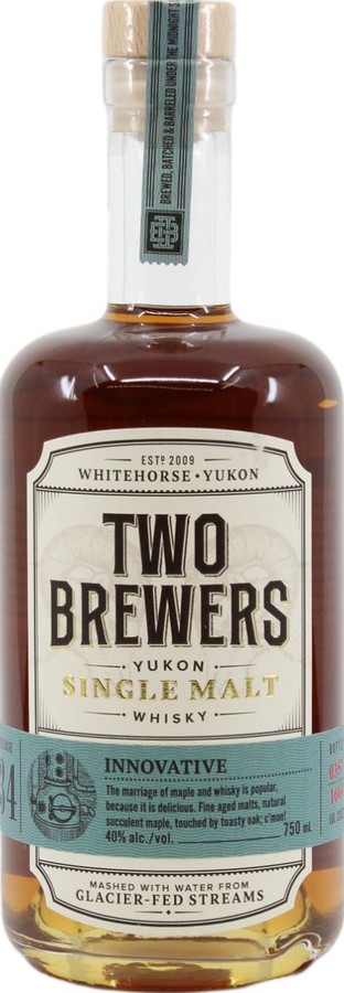 Two Brewers Innovative Release 34 Yukon Single Malt Whisky 40% 750ml