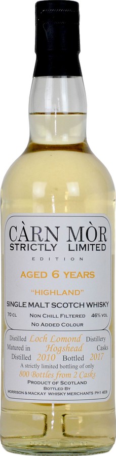 Croftengea 2010 MMcK Carn Mor Strictly Limited Edition 2 Hogsheads 46% 700ml