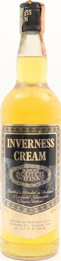 Inverness Cream Blended Scotch Whisky Blended Scotch Whisky Mintimport S.p.A. Sanremo 40% 700ml