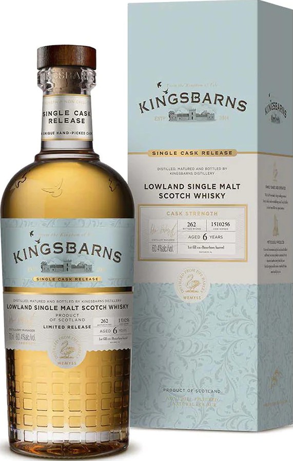 Kingsbarns 6yo Single Cask Release 1st Fill Bourbon 60.4% 700ml