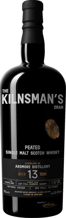 Ardmore 2008 GWM The Kilnsman's Dram 1st-fill Oloroso Sherry Cask 52.4% 700ml