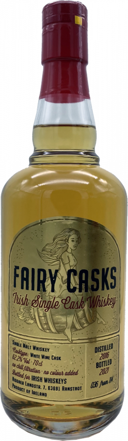 Fairy Casks 2016 IW I Irish Single Cask Whisky White Wine Cask 62.2% 700ml