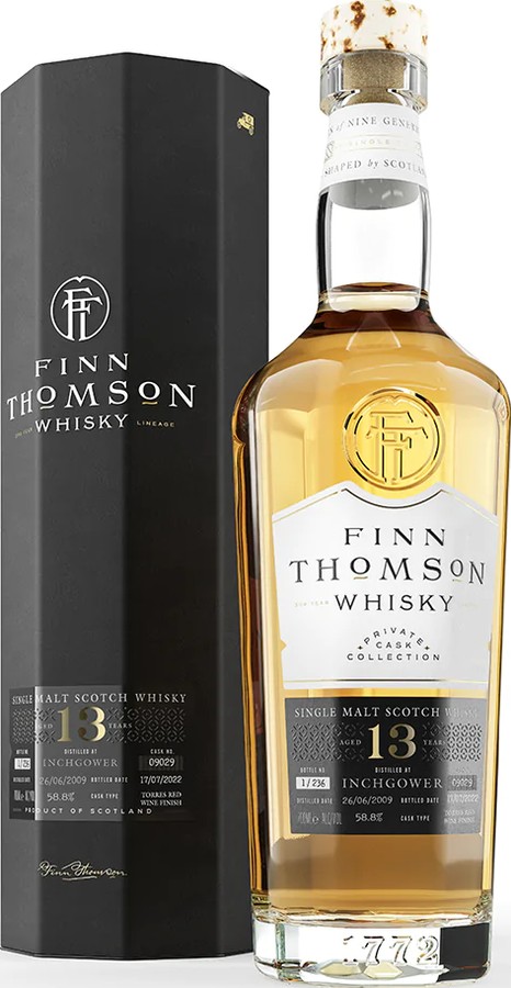 Inchgower 2009 FnTs Private Cask Collection Torres Red Wine Finish 58.8% 700ml