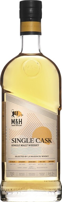 M&H 2017 Single Cask LMDW Ex-Islay LMDW 64.5% 700ml