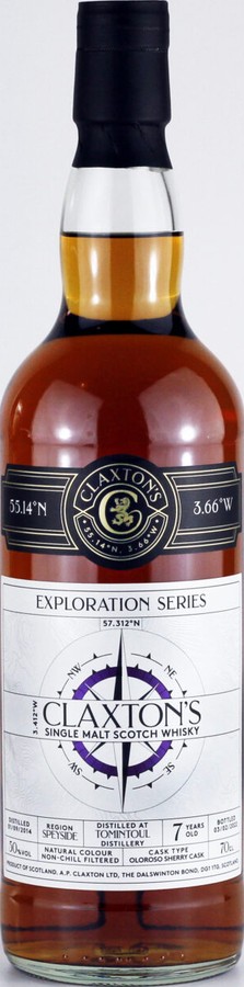 Tomintoul 2014 Cl Exploration Series Oloroso Sherry Dramtime 50% 700ml
