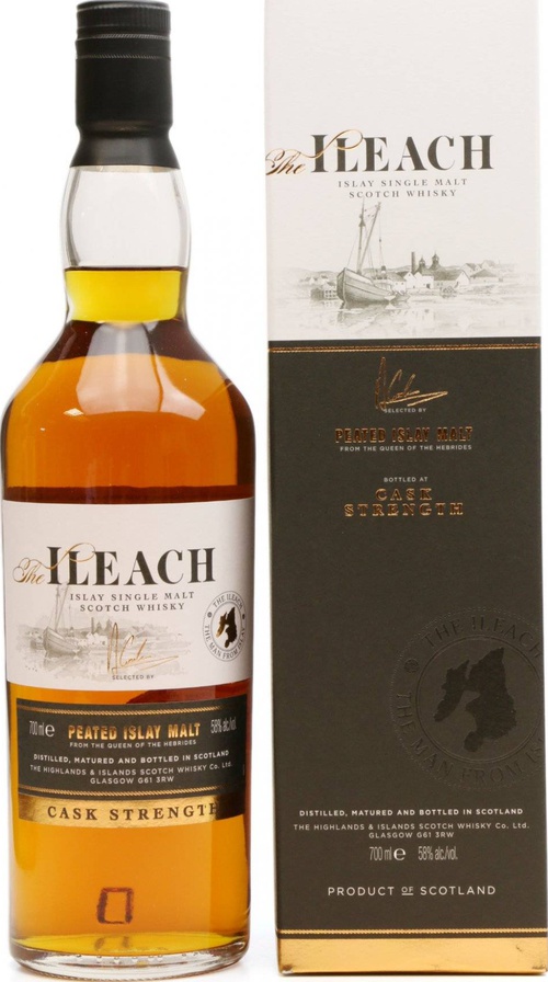 The Ileach Peated Islay Malt H&I Cask Strength 58% 700ml
