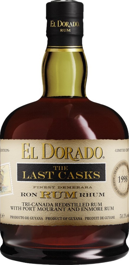 El Dorado 1998 The Last Casks Old Tri-Canada Redistilled Rum Port Mourant & Enmore 24yo 50.3% 700ml
