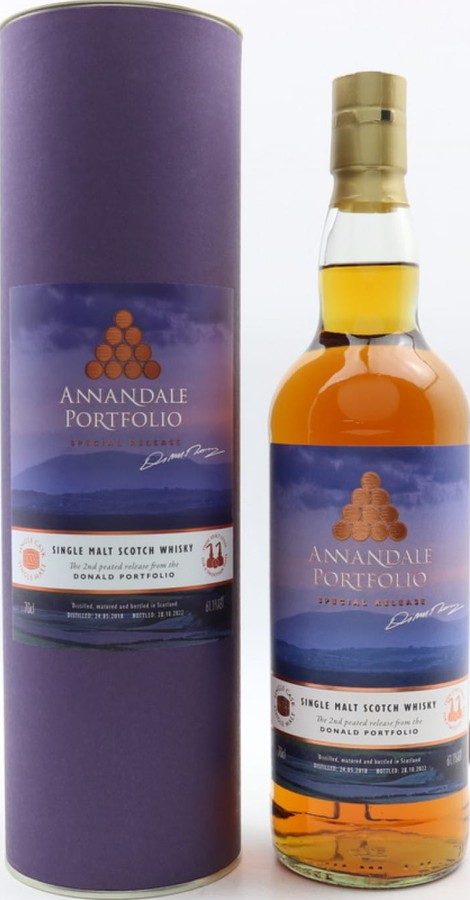 Annandale 2018 Portfolio Special Release Double oaked Ex bourbon 61.1% 700ml