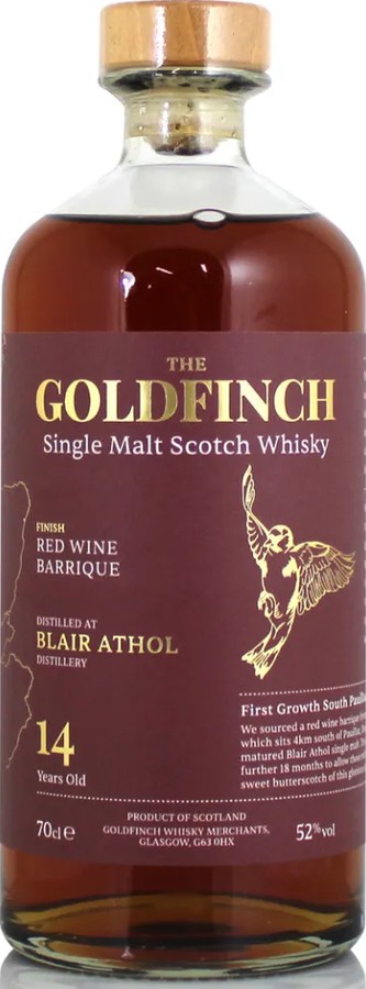 Blair Athol 14yo GWM The Goldfinch Wine Series 1st Fill Red Wine Barrique Finish 52% 700ml