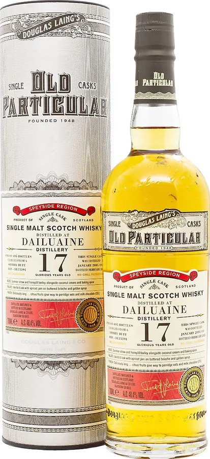 Dailuaine 2005 DL Old Particular Sherry Butt 48.4% 700ml
